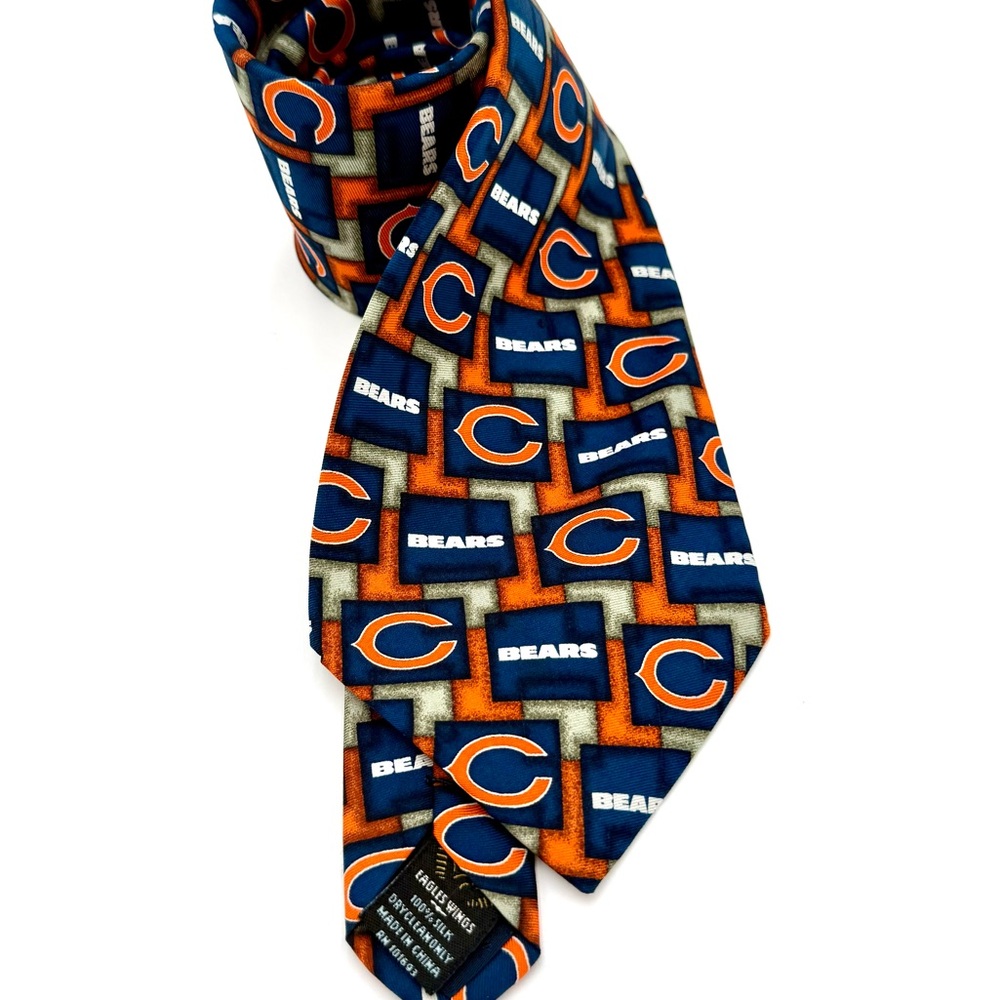 Tie NFL Chicago Bears Orange and‎ Blue Tie